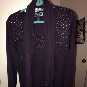 Purple sparkly sweater